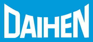 DAIHEN blue background and white letter